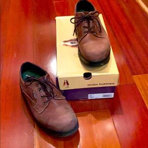Hush Puppies Hytest steel toe brown work shoes 10